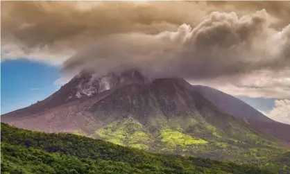  ??  ?? Soufriere Hills in Montserrat has been the Caribbean’s most active volcano in recent years although the latest activity has been further south in St Vincent and Martinique. Photograph: Michelle Howell/Alamy