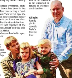  ?? Family photo reveals Bella’s terrible trim ?? All hair: