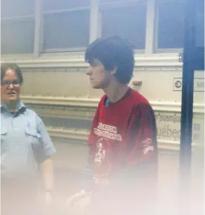  ?? MATHIEU BELANGER / THE CANADIAN PRESS ?? Alexandre Bissonnett­e, a suspect in a shooting at a Quebec City mosque, made a brief court appearance on Tuesday. Last week, a Liberal MP said the mosque attack was a “direct result” of the kinds of policies championed by the Conservati­ve Party.