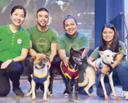  ??  ?? PAWS executive director Anna Cabrera presented the touching stories of Eleana, Aseana and Joselito, three rescued dogs who are now up for adoption.