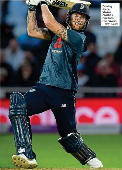  ?? GETTY IMAGES ?? Driving force: Stokes crashes one into the covers