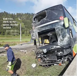  ?? APA/EGGENBERGE­R, SEBESTYEN ?? Eine Frau starb, 42 Personen wurden verletzt