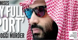  ??  ?? Crown Prince Mohamed bin Salman (dpa)