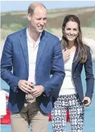  ?? — GETTY IMAGES FILES ?? Prince William, Duke of Cambridge, and Catherine, Duchess of Cambridge, will arrive by float plane when they touch down in Vancouver later this month.