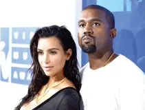  ??  ?? Kim Kardashian West and Kanye West.