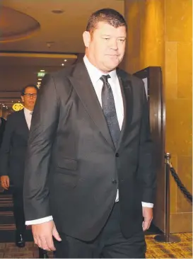  ?? TIME TO HEAL: James Packer has stepped away from his role of Crown chairman as he battles depression. ??