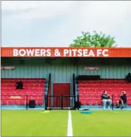  ??  ?? GROUND SHARE: Hashtag play at Bowers & Pitsea FC