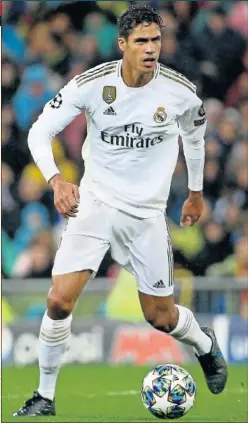  ??  ?? Raphaël Varane, en el partido de Champions ante el PSG.