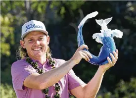  ?? MATT YORK / ASSOCIATED PRESS 2022 ?? Cameron Smith, who won at Kapalua last year with a record score to par at 34 under, is among three 2022 winners who the PGA Tour suspended for joining LIV Golf. The others are Hudson Swafford and Joaquin Niemann.