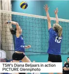  ??  ?? TSW’s Diana Beljaars in action PICTURE Glennphoto