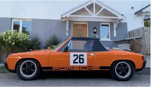  ??  ?? Above: All ready for my first sprint meeting. 914 looks better lowered on its new wheels