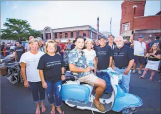  ?? Contribute­d photo ?? Motorcycle Mania on Wednesday in downtown Middletown drew thousands of bikers and spectators.