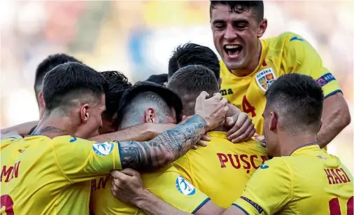  ??  ?? Golden generation… Romania beat England to reach last year’s Euro U21s semi-finals