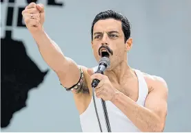  ?? FOX ?? Igualito II. Rami Malek como Freddie Mercury en “Bohemian Rhapsody”.