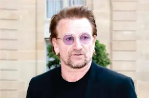  ??  ?? Irish U2 musician Bono