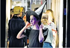  ?? ?? An actor prepares: a pupil at a drama outreach performanc­e in Truro, Cornwall