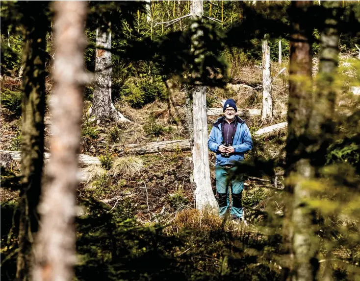  ?? BILD: HÅKAN JOHANSSON ?? Det finns planer på att anlägga en vindkrafts­park i Falkenberg kommuns inland. Något som Jörgen Fagerblom på Falkenberg­s ornitologi­ska förening ställer sig kritisk till.