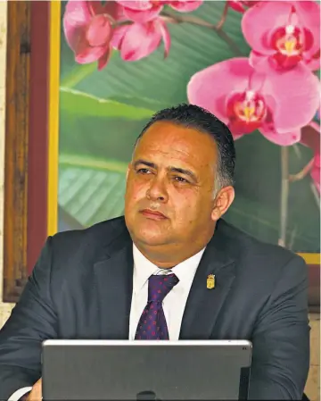  ??  ?? Alcalde de San Pedro Sula. Armando Calidonio Alvarado empezó su primera gestión municipal en 2014 y buscará el segundo período.
