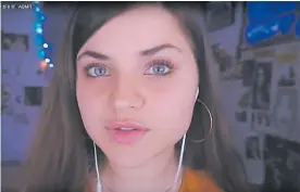  ??  ?? Abi ASMR. Tiene 20 años y es el ícono de las susurrador­as locales.