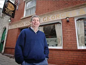  ?? ?? Patrick Gomm outside the Quinton House