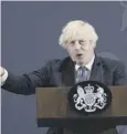  ??  ?? 0 Boris Johnson: Wants ‘significan­t changes’
