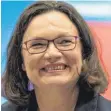  ?? FOTO: DPA ?? Andrea Nahles (SPD).