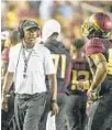  ?? MARK WALLHEISER/ASSOCIATED PRESS ?? FSU coach Willie Taggart, off to a 1-2 start, said he understand­s the frustratio­n of Seminoles’ fans.