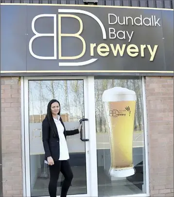  ??  ?? Faye Healy, of the Dundalk Bay Brewery, the company is one of the largest craft breweries in Ireland which focuses on contract brewing on behalf of smaller breweries who do not have the capacity to brew themselves.