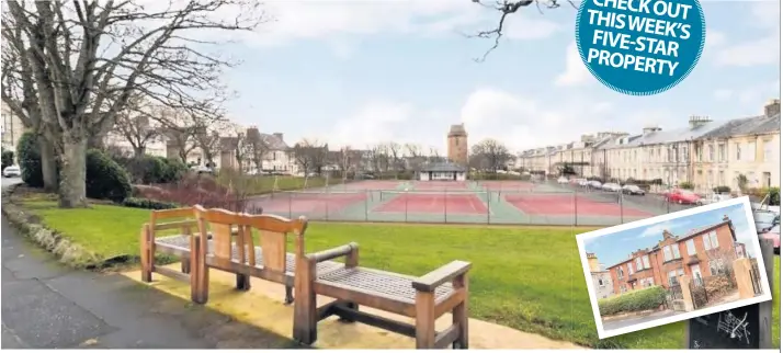  ??  ?? On court You can watch the tennis and marvel at your great setting. Inset the ground floor flat