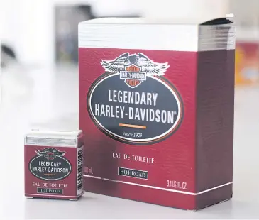  ?? PHOTOS BY SOFIE LINDBERG VIA THE NEW YORK TIMES ?? Harley-Davidson’s fragrance.