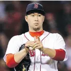  ?? — THE ASSOCIATED PRESS FILES ?? Former Red Sox reliever Junichi Tazawa will join Miami, as will fellow bullpen pitcher Brad Ziegler.