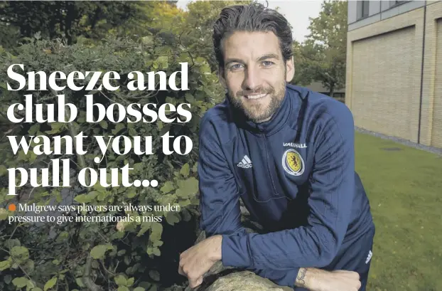  ?? PICTURE: ROSS MACDONALD/SNS ?? 0 Blackburn defender Charlie Mulgrew still wants to play for Scotland despite Tony Mowbray telling him club football is his ‘bread and butter’.