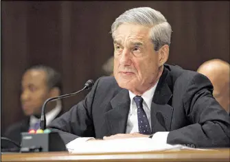  ?? CHRISTOPHE­R GREGORY / THE NEW YORK TIMES ?? Robert Mueller testifies during a hearing on Capitol Hill in 2013. The Justice Department appointed Mueller to oversee its investigat­ion into allegation­s of Russian meddling in the 2016 election.