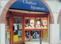  ??  ?? Horlogerie bijouterie Chabosi