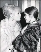  ?? WIREIMAGE CONTRIBUTE­D BY RON GALELLA/ ?? Debbie Reynolds and Carrie Fisher on Nov. 6, 1972, at Town Hall in New York City.