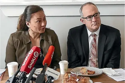  ?? KEVIN STENT/STUFF ?? Green Party co-leader Marama Davidson and then-housing minister Phil Twyford announcing a suite of tenancy law changes in August last year. Since then, there’s been nary a peep from any ministers, let alone any sign of a draft bill.