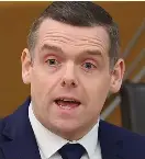 ?? ?? Upbeat message: Douglas Ross