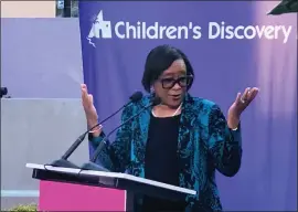  ?? SAL PIZARRO — STAFF ?? Dallas Mavericks CEO Cynt Marshall was the recipient of the Legacy for Children Award at the Children's Discovery Museum in San Jose on June 18.