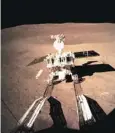  ?? PROVIDED TO CHINA DAILY ?? The Yutu 2 rover on the surface of the moon.