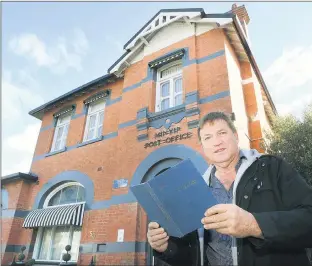  ?? Picture: PAUL CARRACHER ?? ON SHOW: Minyip 150th committee chair Peter Niewand out the front of the former Minyip Post Office. A walking tour will be part of 150th anniversar­y celebratio­ns in 2022.