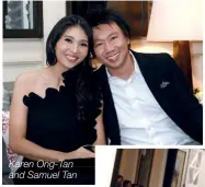  ??  ?? Karen Ong-tan and Samuel Tan
