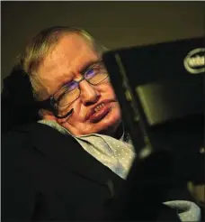  ??  ?? Stephen Hawking: perhaps the most famous sufferer of ALS