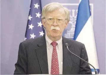  ?? FOTO EPA ?? SUA. Consilieru­l prezidenți­al american pentru securitate națională, John Bolton.