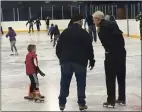  ?? ANDREW CASS — THE NEWS-HERALD ?? Richmond Heights Police Chief Tom Wetzel was among the members of the Richmond Heights and Euclid police department­s who skated Feb. 2 at C.E. Orr Ice Arena.