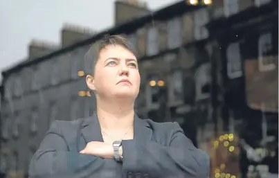  ?? Picture: PA. ?? Scottish Conservati­ve leader Ruth Davidson accused First Minister Nicola Sturgeon of “losing the plot”.
