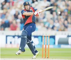  ??  ?? Master blaster: Graham Napier hit 16 sixes at Whitgift