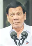  ??  ?? RODRIGO DUTERTE