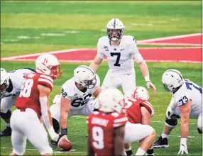  ?? Nati Harnik / Associated Press ?? Penn State quarterbac­k Will Levis (7) came off the bench to engineer three consecutiv­e scoring drives in Saturday’s game against Nebraska.