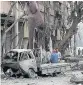  ??  ?? STRIKES Damascus