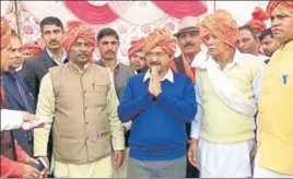  ?? HT PHOTO ?? AAP national convener and Delhi CM Arvind Kejriwal in Sonepat on Sunday.